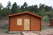 Bungallows en el albergue Alto Tajo