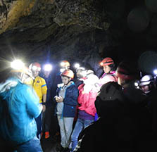 Espeleología cerca de Madrid, en el Alto Tajo.