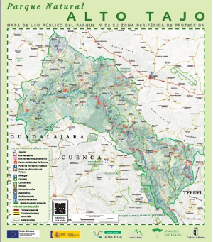 Mapa de uso público del Alto Tajo