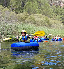 River tubing en el Alto Tajo